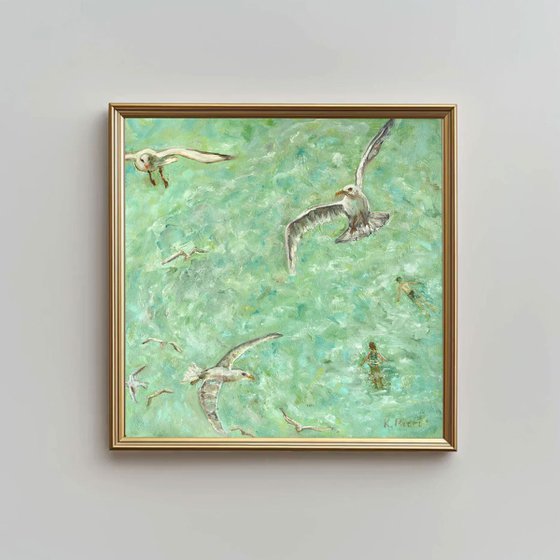 Seagulls and Swimmers