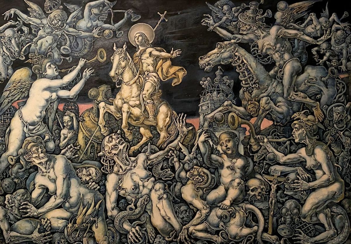 Surrealistic Oil Painting , Destruction By Oleg And Alexander Litvinov, 47 X 34, Artwork For Sale On Artfinder