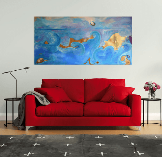 Big dancing party on the beach