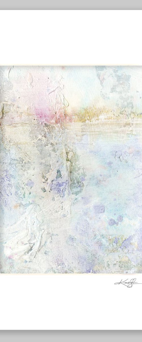 Serene Dream 2019 - 26 - Mixed Media Abstract Landscape / Seascape Painting in mat by Kathy Morton Stanion by Kathy Morton Stanion