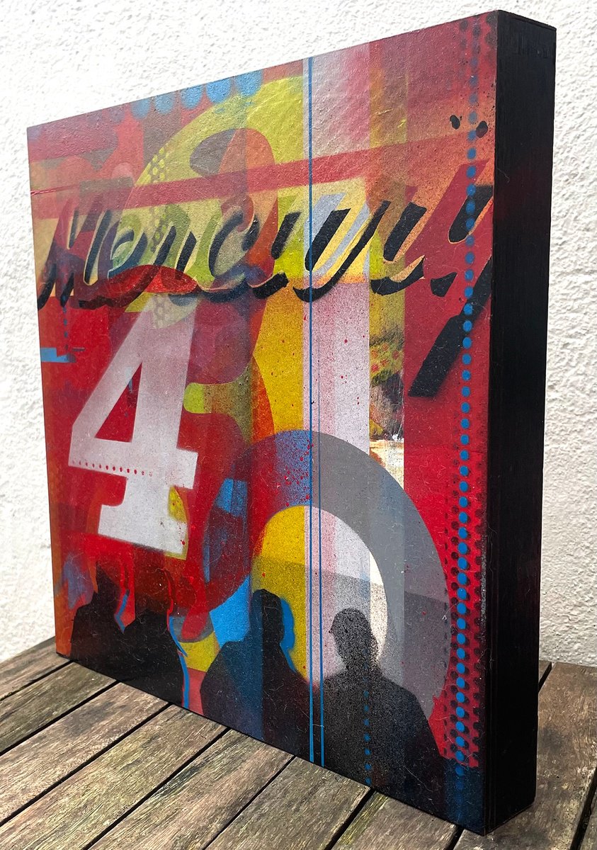 Abstract Painting By Andrew Morris, 12 X 12, Mercury 4, Original Artwork