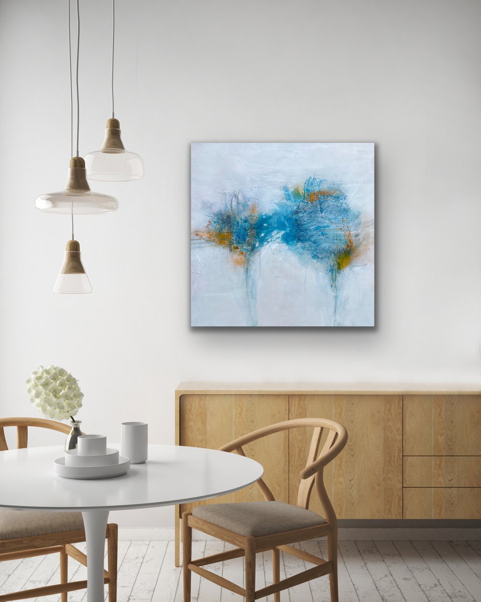 escape the ordinary # 2 I 80 x 80 cm I abstract artwork I square by Kirsten Schankweiler