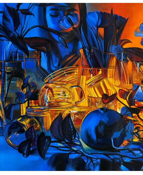 Day and night still life by Anastasia Parfilo