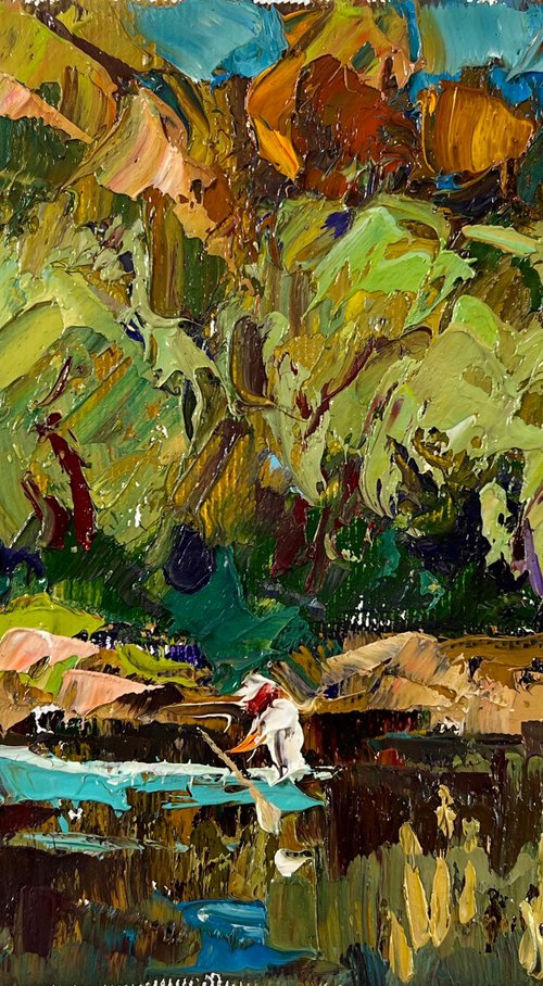 Summer day by the river by Kalenyuk Alex