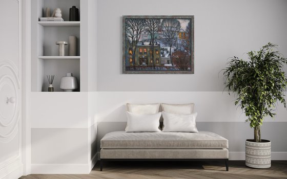 Denim series . City twilight