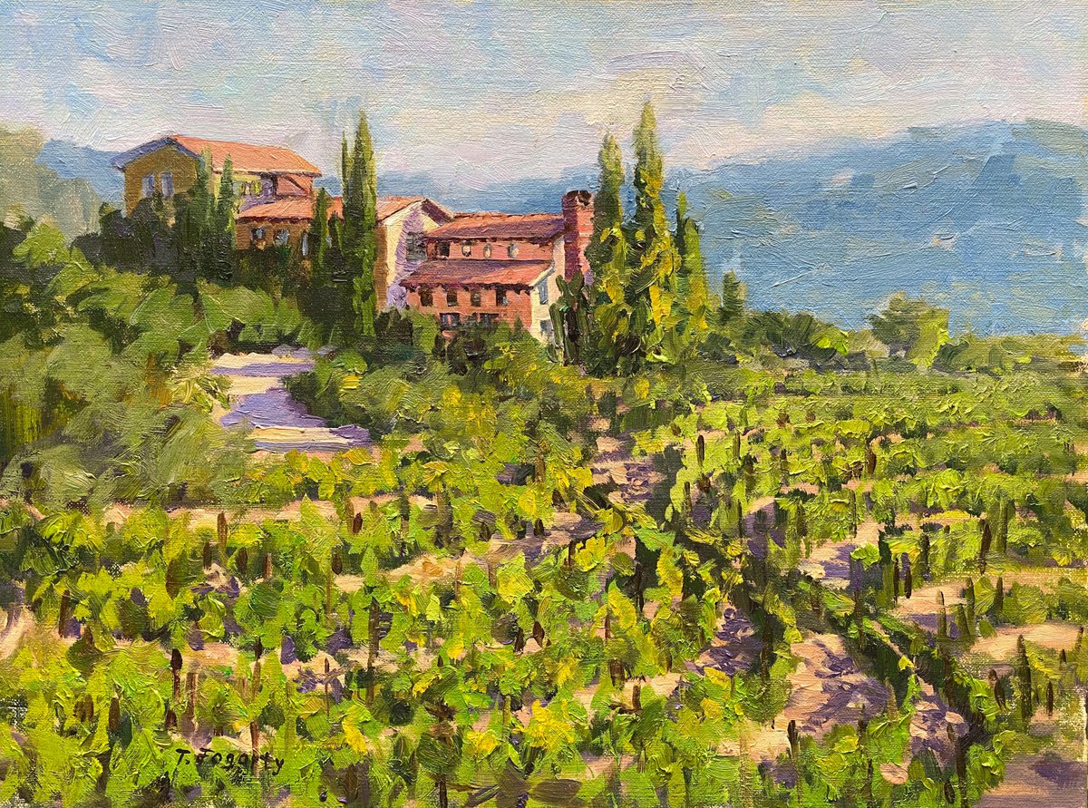 Jericho Canyon Vineyards Oil painting by Tatyana Fogarty Artfinder