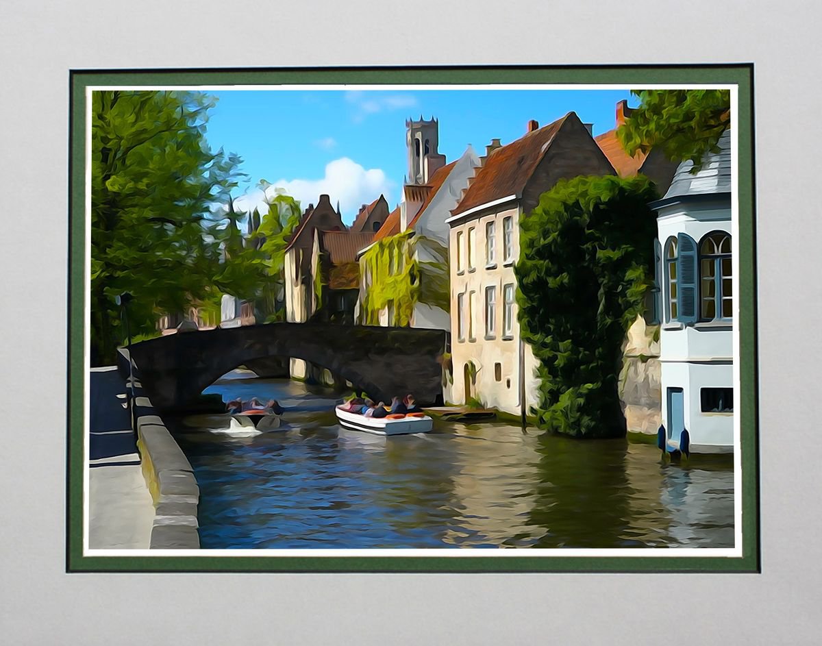 Green Quay, Bruges, Belgium. by Robin Clarke