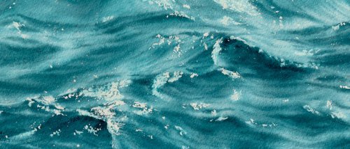 Sparkles on a turquoise water by Kateryna Nazarenko