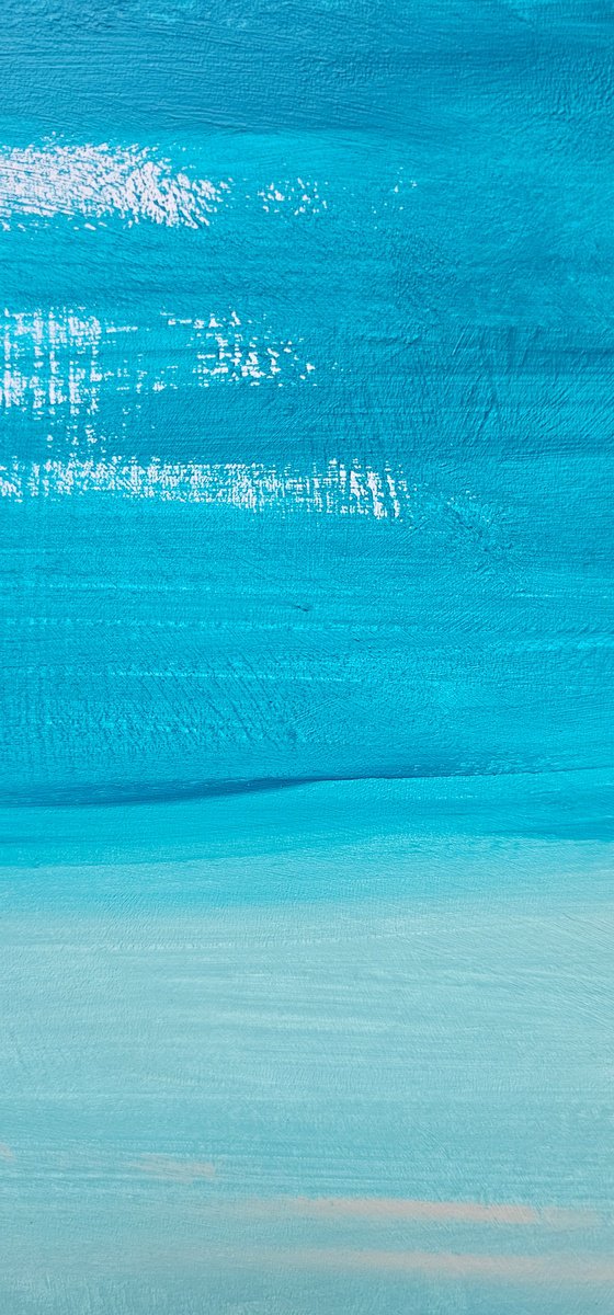 Quiet sunny seaside abstract water