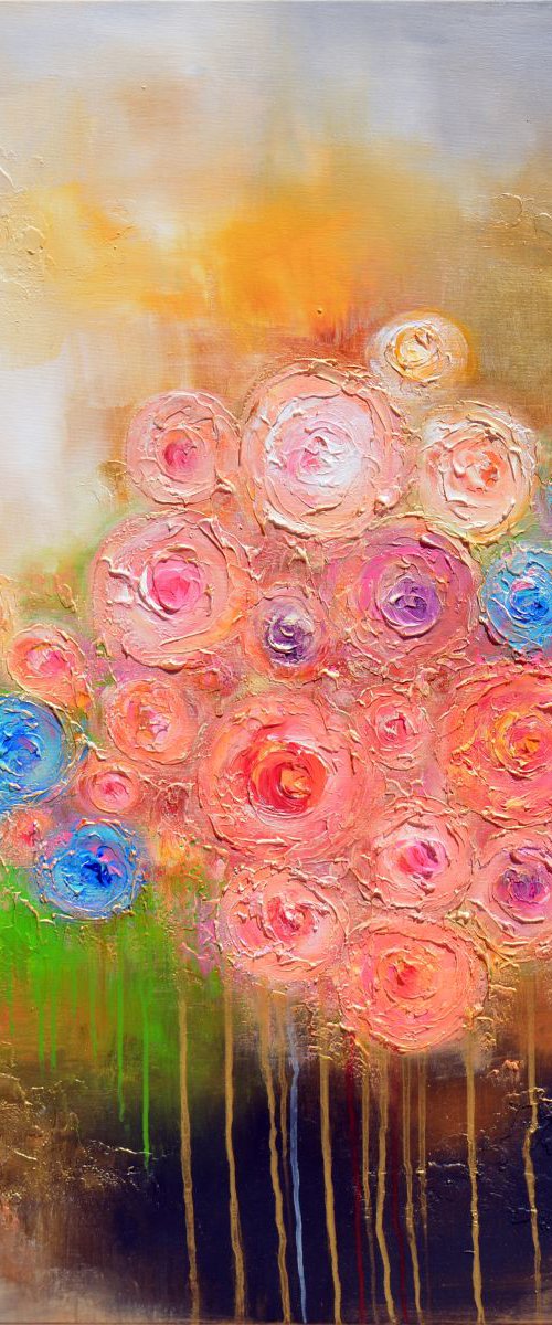 BOUQUET OF ROSES by VANADA ABSTRACT ART