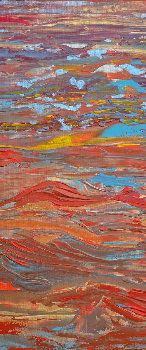Sunset, spring, hills by Maksim Gorshkov