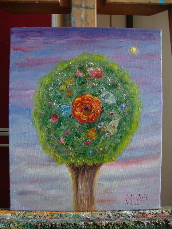 Sparkling tree of joy