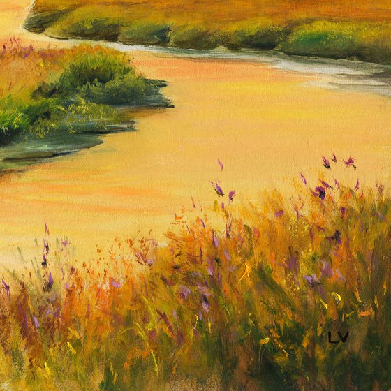 Golden hour in the marsh