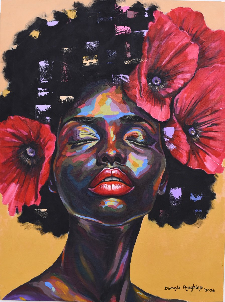 Feminine Royalty 3 By Damola Ayegbayo, 30 X 40, Artwork For Sale On Artfinder