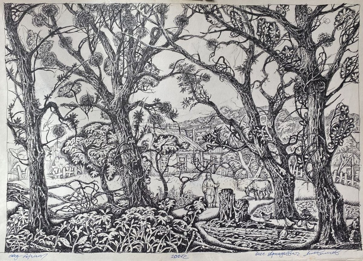 Impressionistic Landscape Painting By Oleg And Alexander Litvinov, 16 X 24", Landscape, Original Artwork