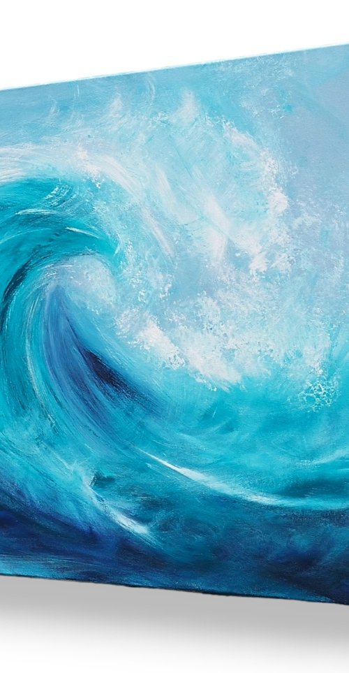 The Big Surf - seascape, surf by Mel Graham