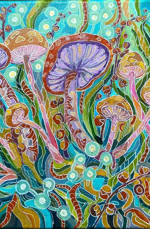 Magical Mushrooms by Colette Baumback