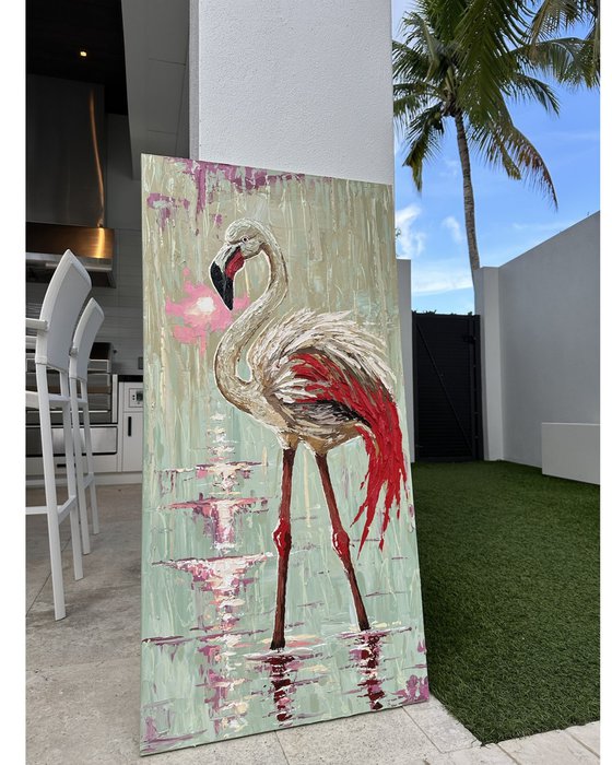 Green Flamingo