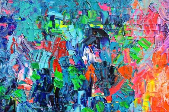 Palette 6 - Large Colorful Abstract Painting