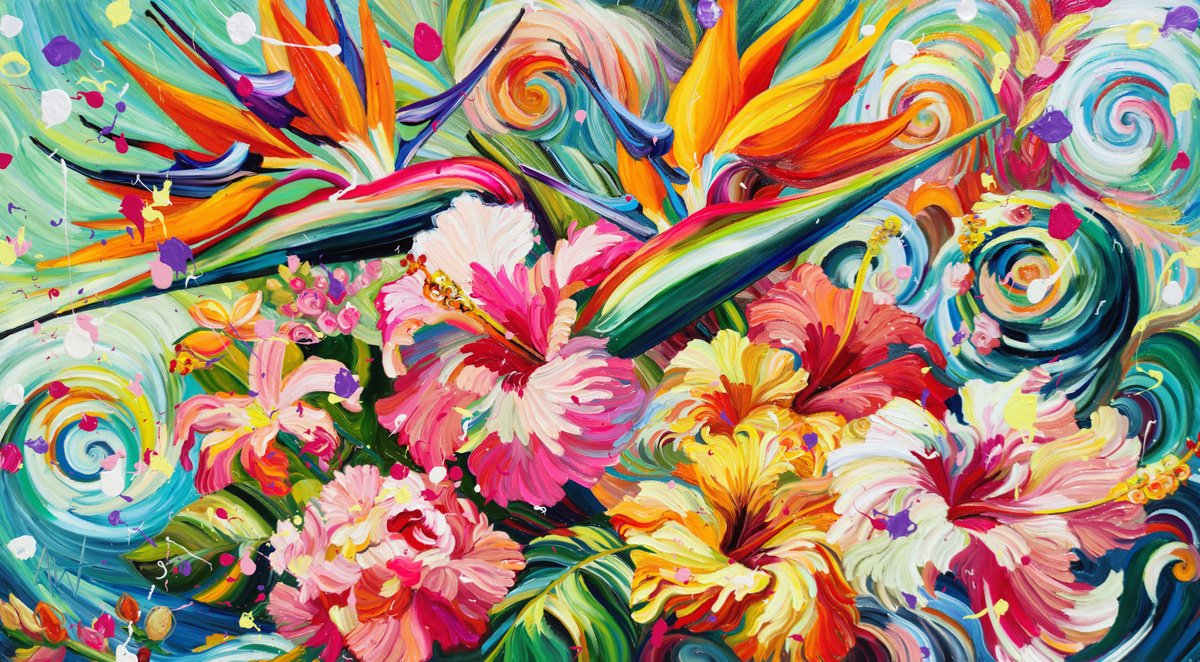 Rumba Nectar By Angie Wright, 63 X 35, Artwork For Sale On Artfinder