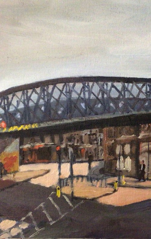 Railway Bridge Stoke on Trent by Julian Lovegrove Art