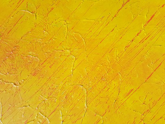 Falling Star - yellow - orange abstract