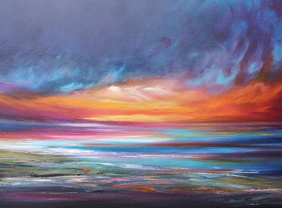 Light in the Darkness 3- seascape, emotional, panoramic