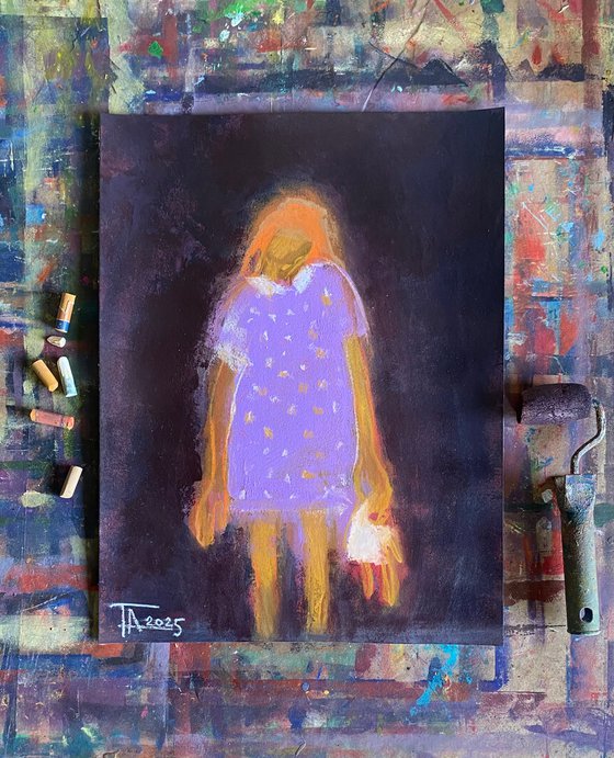 Girl with a doll.