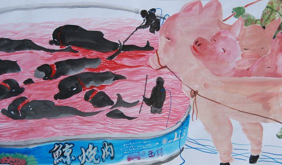 Intruder(whole)-Mangzi Tian contemporary art