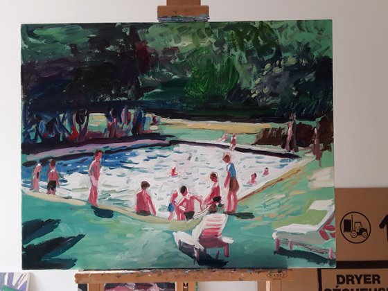 Pool in the woods