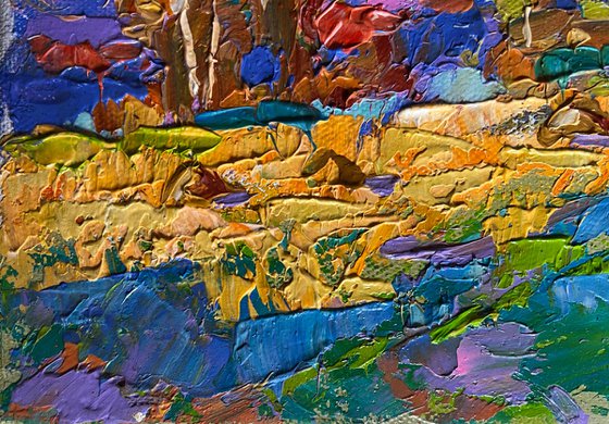 Blue sky over the fields