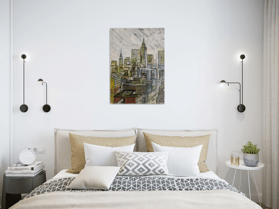 Grey dance of the buildings.