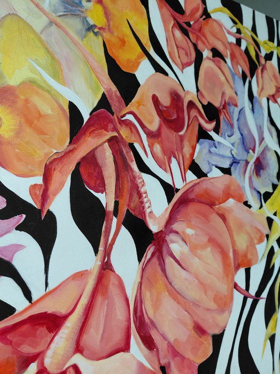 Wild Tropical Bloom in Motion