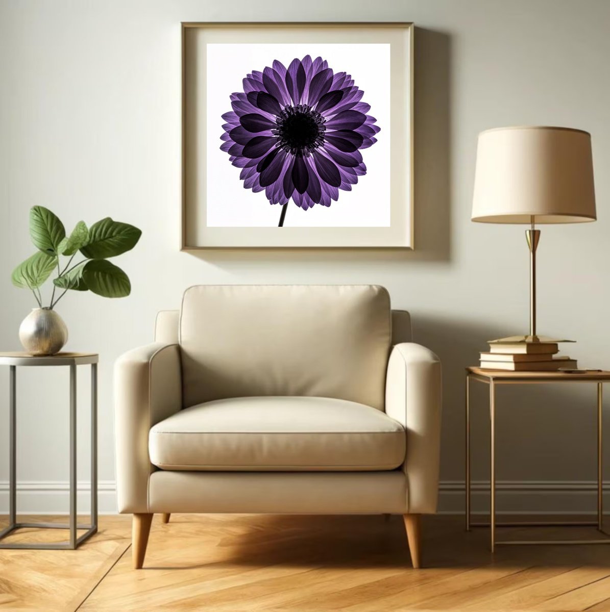 Photorealistic Botanical Photograph By Michael Filonow, 26 X 26", Translucent 23, Original Artwork