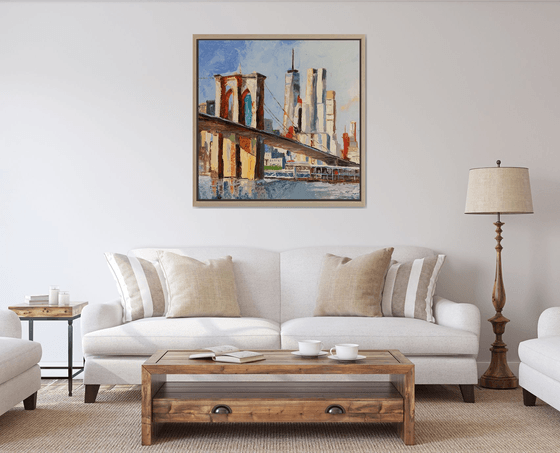 New York. Brooklyn bridge.