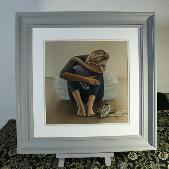 Bone Tired, Portrait of a Dancer, Ballet, Ballerina, Young Dancer Painting