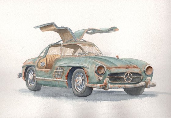 Mercedes Gullwing - wings clipped