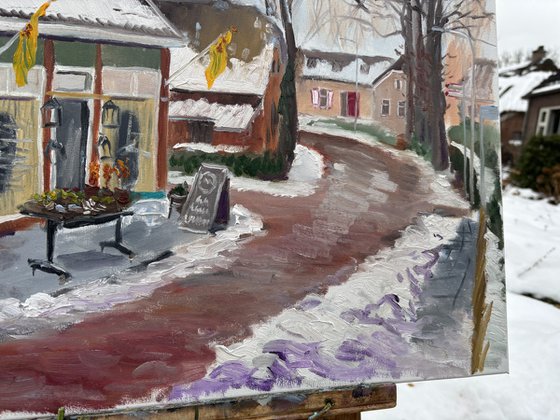 Dalen Flower Shop in Winter