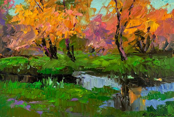 Quiet Autumn in the Sun's Rays