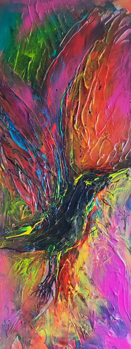 The Bird By Beata Harasim, 12 X 31, Artwork For Sale On Artfinder