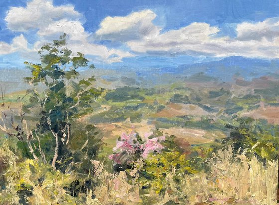 “At the Mountainside on a Day the Sky Opens”