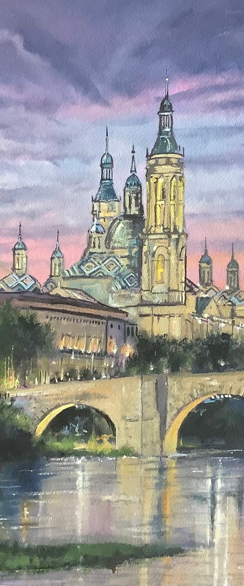 Spain, The Cathedral-Basilica, Zaragoza. by Darren Carey