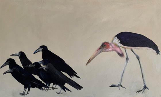 The Marabou Stork and The Ravens