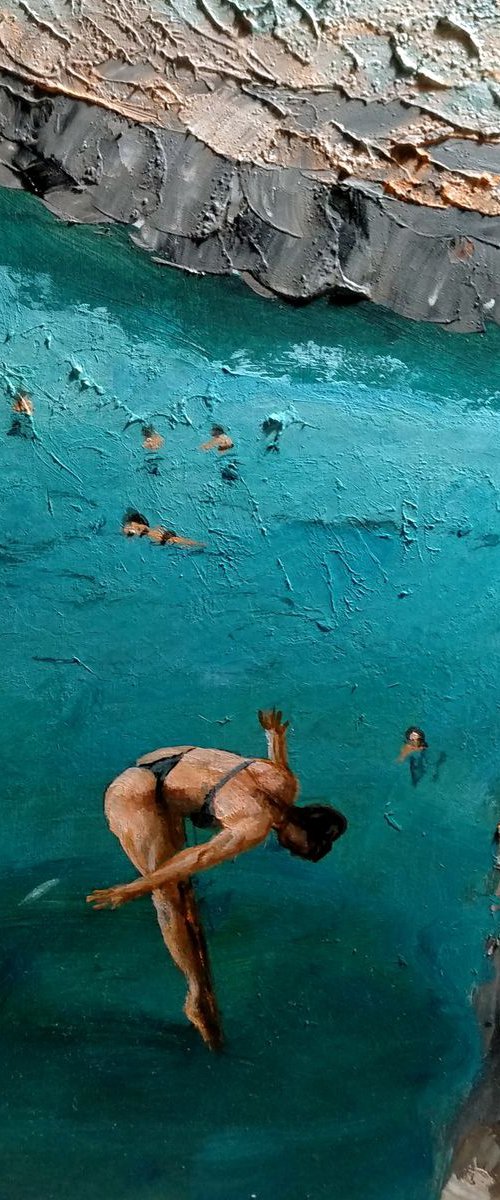 Cliff Dive by Vishalandra Dakur