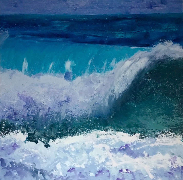 My Big Wave Large Painting 150x150 Cm Artfinder