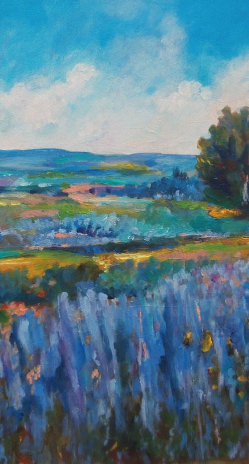BLUE LANDSCAPE by Zoran Mihajlović Muza