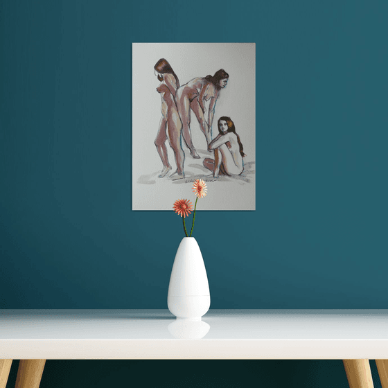 Female nude various poses