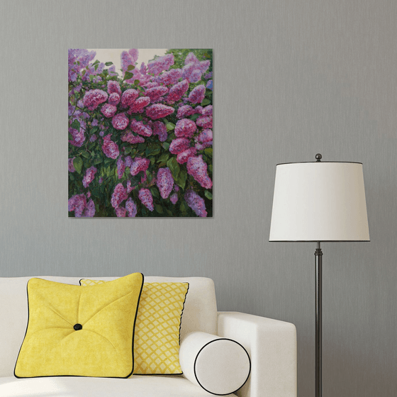 The Sunny Lilac Bush
