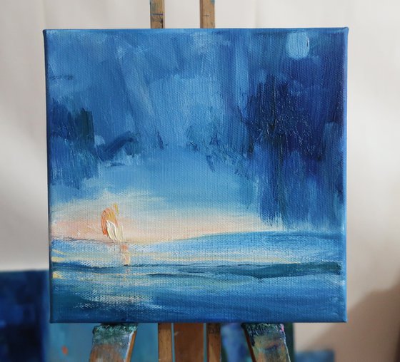 Oil painting Seascape Sea