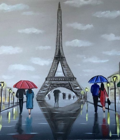 Eiffel Reflections by Aisha Haider